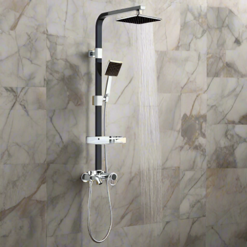 The Choice Shower System N155 Black 100% Brass Engine @HOG - Home Office Garden Online Marketplace