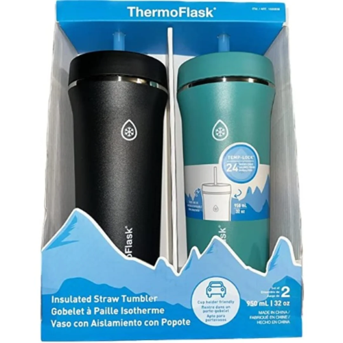 Thermoflask - Insulated Standard Straw Tumbler - 2 Pack - 32oz
@HOG - Home, Office, Garden, Online Marketplace