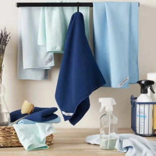 Town & Country Microfiber Cleaning Cloths - 8-piece Set - Multi-colors - 18" X 28" @HOG - Home, Office, Garden, Online Marketplace