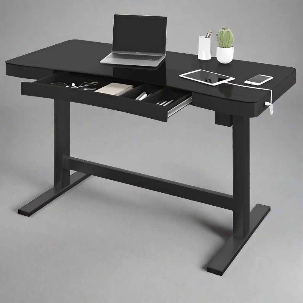 Tresanti Curved Computer Adjustable Table - Wireless Charging @ HOG