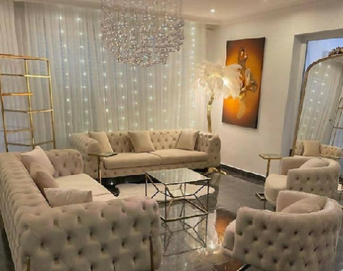 Tufted Sofa in fabric. Home Office Garden | HOG-HomeOfficeGarden | online marketplace