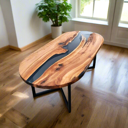 Unique Epoxy Resin Coffee Table. @HOG - Home Office Garden Online Marketplace
