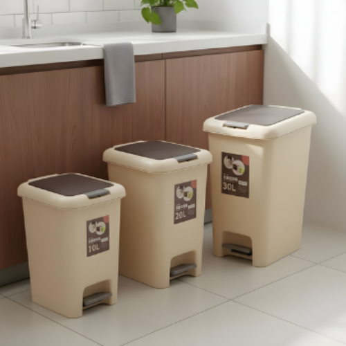 Pedal Waste Bin with Lid – 10L, 20L & 30L