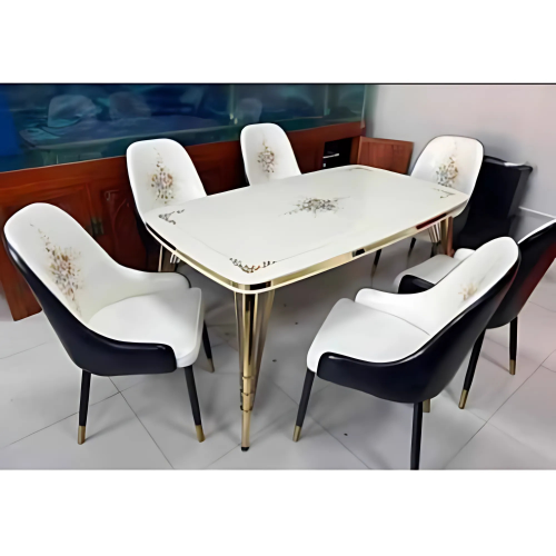 6-Seater Marble Top Dining Set