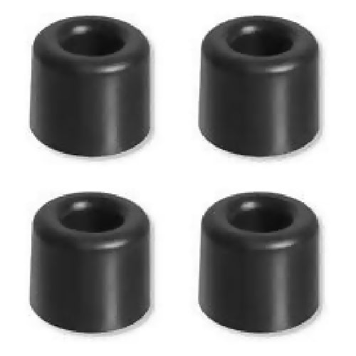 Wall or Floor Mounted Round Rubber Door Stopper - Black. @HOG - Home Office Garden Online Marketplace