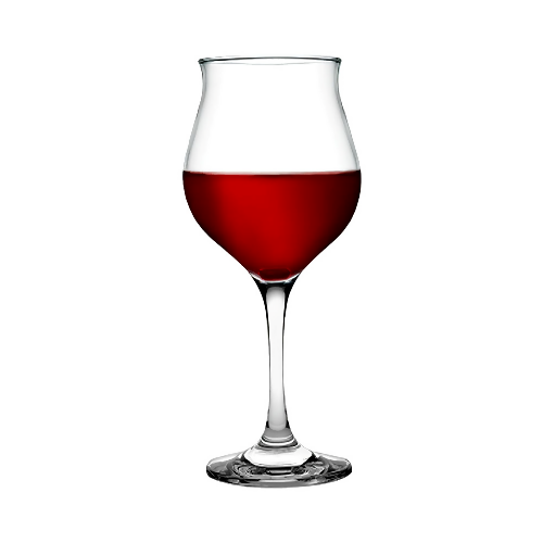 Wavy Stemware Glass (Red) (6pcs) 475cc. @HOG - Home Office Garden Online Marketplace