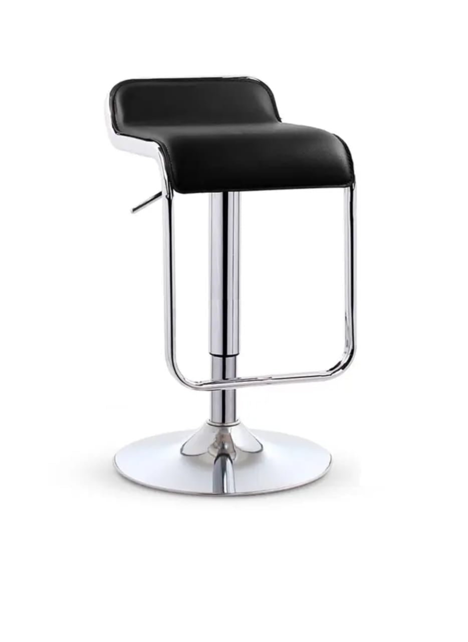 Chrome Bar Stool - Baƙar fata