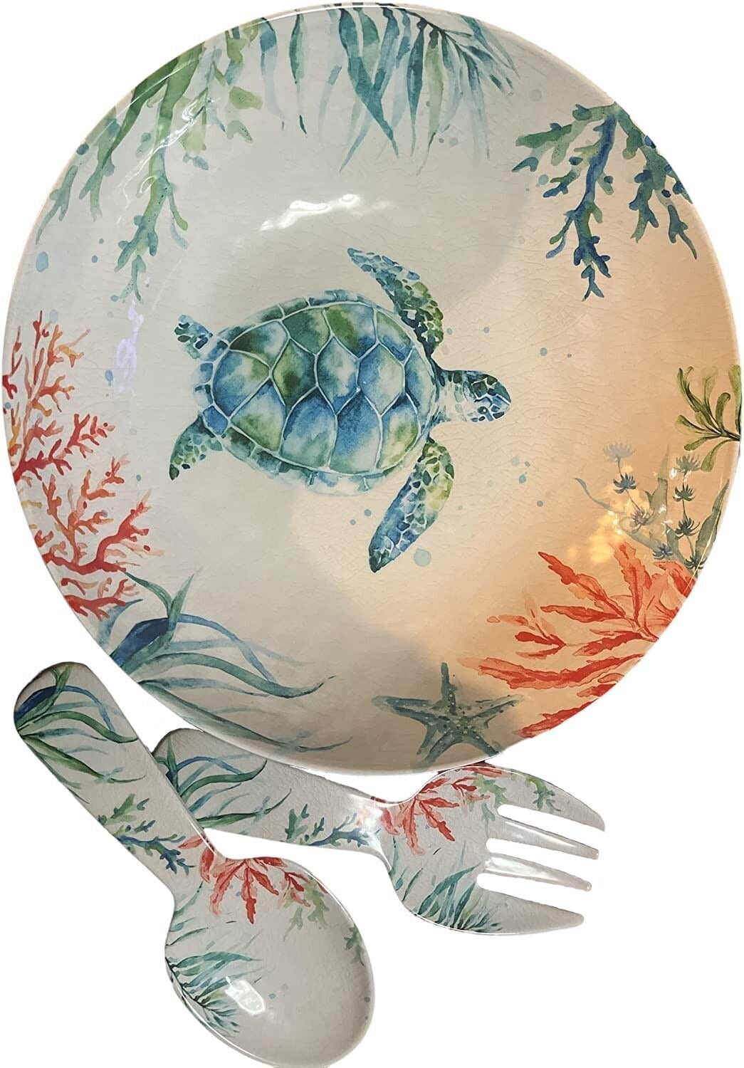 Member's Mark Pandex Sealife Melamine Serving Set -3 Piece Home Office Garden | HOG-HomeOfficeGarden | HOG-Home.Office.Garden
