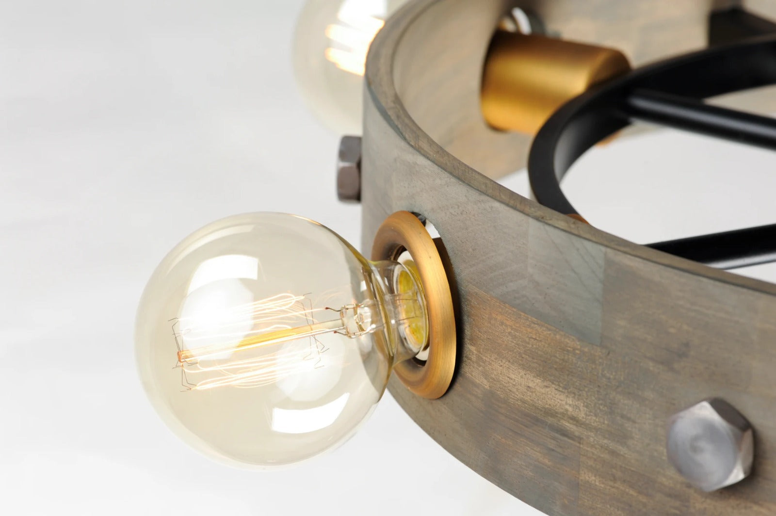 Maxim Round Pendant Ceiling Light - 6 Light - Wood Home Office Garden | HOG-HomeOfficeGarden | HOG-Home.Office.Garden