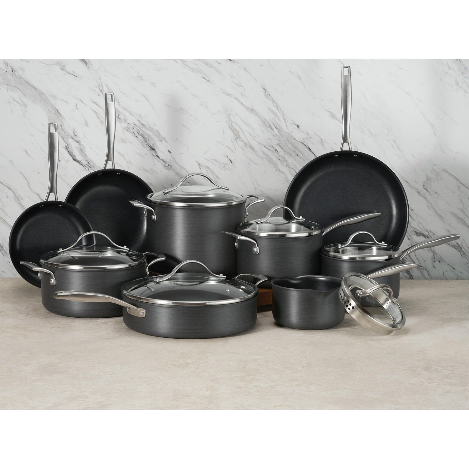 Member's Mark 15-Piece Hard Anodized Aluminum Cookware Set Home, Office, Garden online marketplace