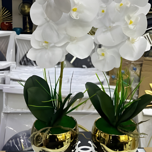 White Orchid Artificial Floral Accent @HOG - Home, Office, Online Marketplace