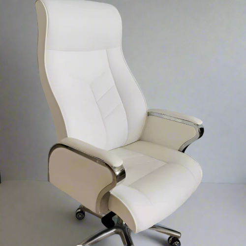 White Pu Leather Executive Office @HOG - Home Office Garden Online Marketplace