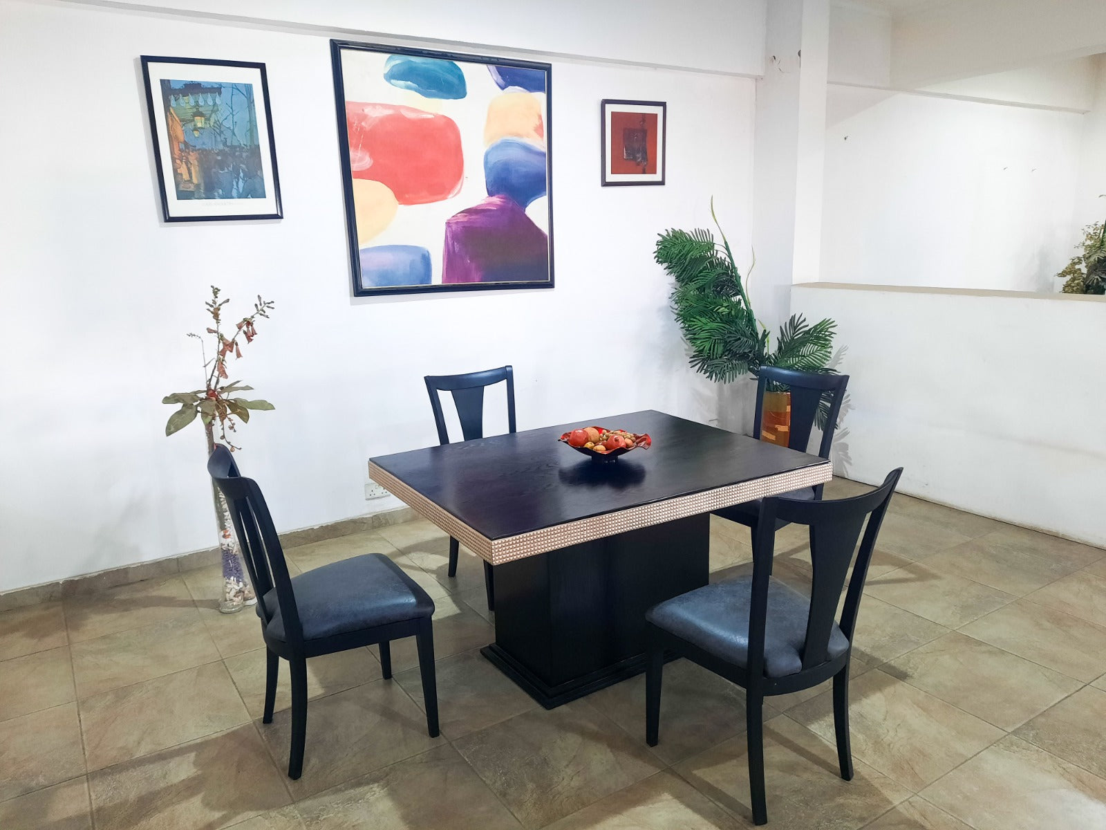 Wood Top Dining Set ( Black ) Home Office Garden | HOG-HomeOfficeGarden | online marketplace