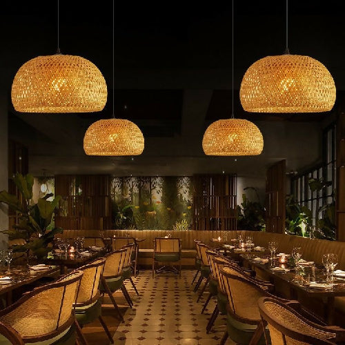 Woven Rattan Droplight @HOG - Home, Office, Garden, Online Marketplace