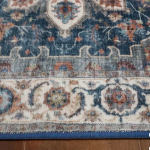 Wyatt & Ash Washable Runner - Aliyeh Navy @HOG - Home, Office, Garden, Online Marketplace