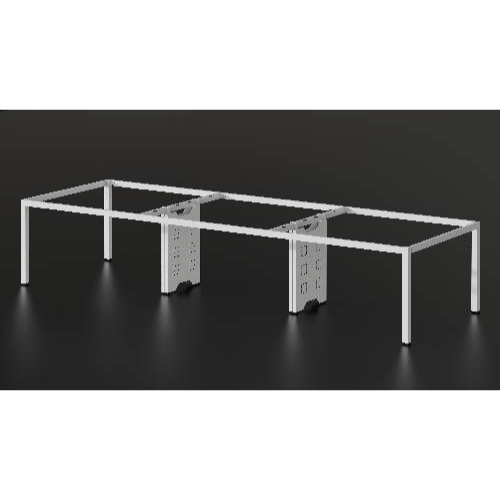 6 Man Workstation Metal Leg 360x120 Socket