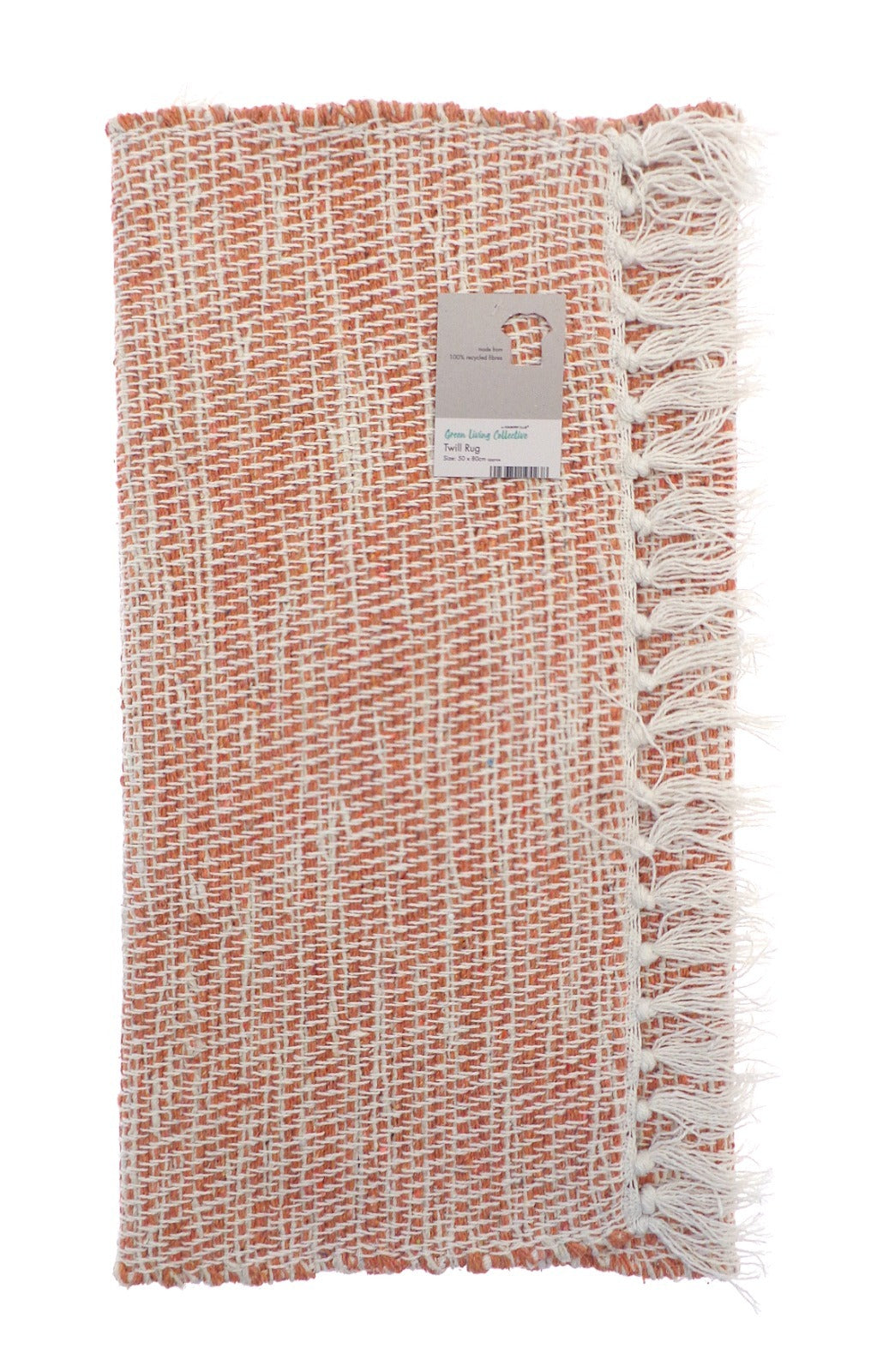 Green Living Collective Twill Design Rug – 50 x 80 cm