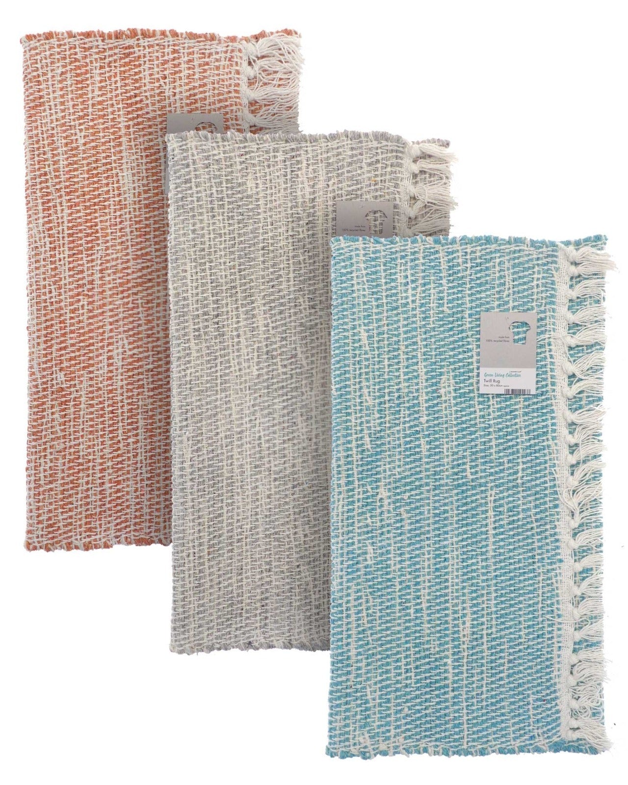 Green Living Collective Twill Design Rug – 50 x 80 cm