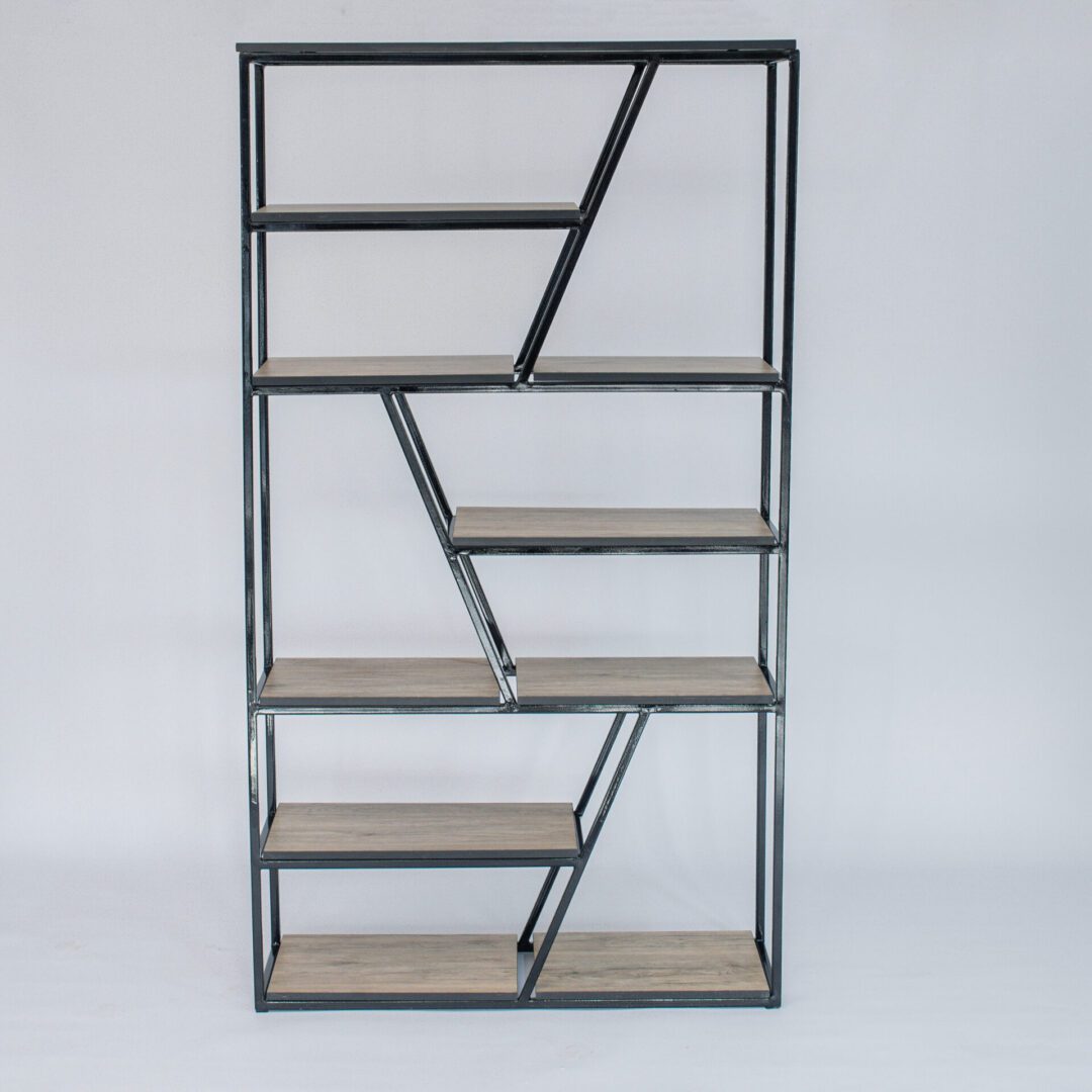 Tier Bookshelf Industrial Bookcase