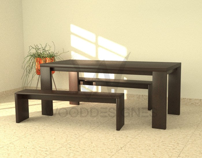 Joe Dining Set (Dark-Brown)
