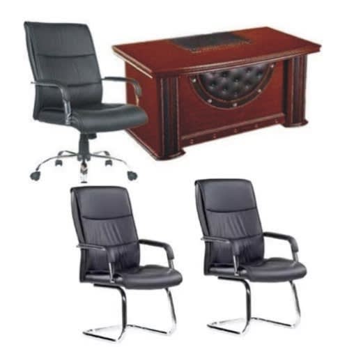 1-4-meter-executive-table-107-swivel-leather-chair-and-2-visitors-15455847022689 498 × 498px Home Office Garden | HOG-HomeOfficeGarden | HOG-Home.Office.Garden