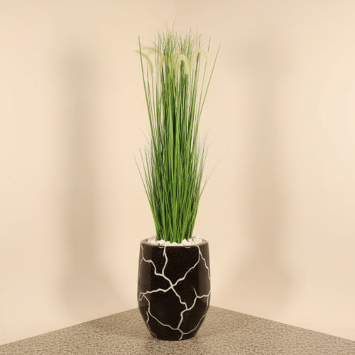 120cm Reed Potted Plant Plus Fiberglass Pot Home Office Garden | HOG-HomeOfficeGarden | online marketplace