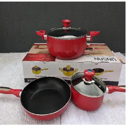 Linsan Non-stick Cookware Set - 5 Pieces Home Office Garden | HOG-HomeOfficeGarden | online marketplace