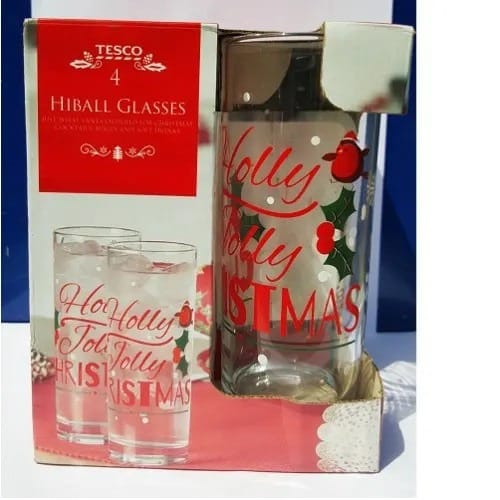 Tesco Holly Jolly Christmas Hi Ball HOG-Home. Office. Garden online marketplace