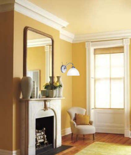 Milanese Wall Light - Satin Silver & Alabaster Glass