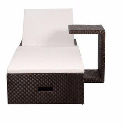 2 Piece Outdoor Patio Chaise Lounge Rattan Set Home Office Garden | HOG-HomeOfficeGarden | HOG-Home.Office.Garden