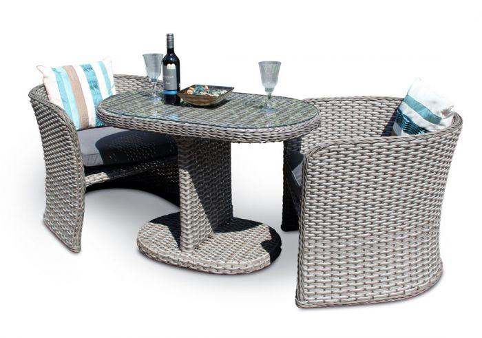 2 Seater Compact Rattan Bistro Furniture Set Home Office Garden | HOG-HomeOfficeGarden | HOG-Home.Office.Garden