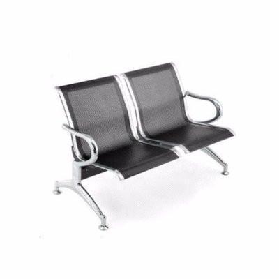 2 Seater Reception Metal Bench - Black Home Office Garden | HOG-HomeOfficeGarden | HOG-Home.Office.Garden