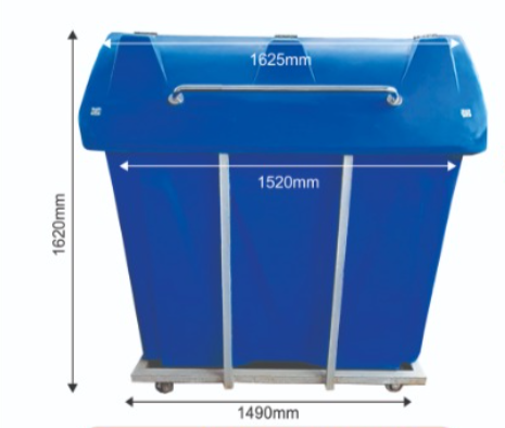 2000 Litres Plastic Wheelie Waste Bin Home Office Garden | HOG-HomeOfficeGarden | HOG-Home.Office.Garden
