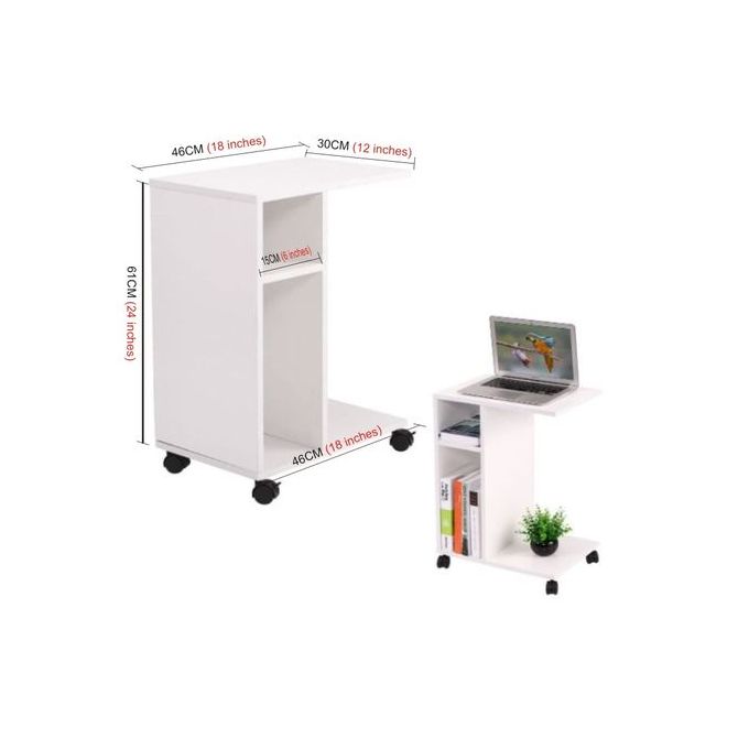 C-Shape End Table Unique Storage Unit - HOG-Home.Office.Garden online marketplace