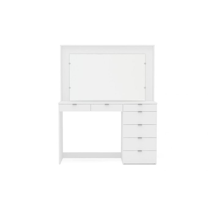 Birlea - Chloe 7 Drawer Dressing Table And Mirror - White Home, Office, Garden online marketplace
