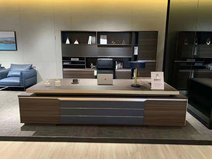 3.2 Meter Modern Executive Table & Bookshelf Home Office Garden | HOG-HomeOfficeGarden | HOG-Home.Office.Garden