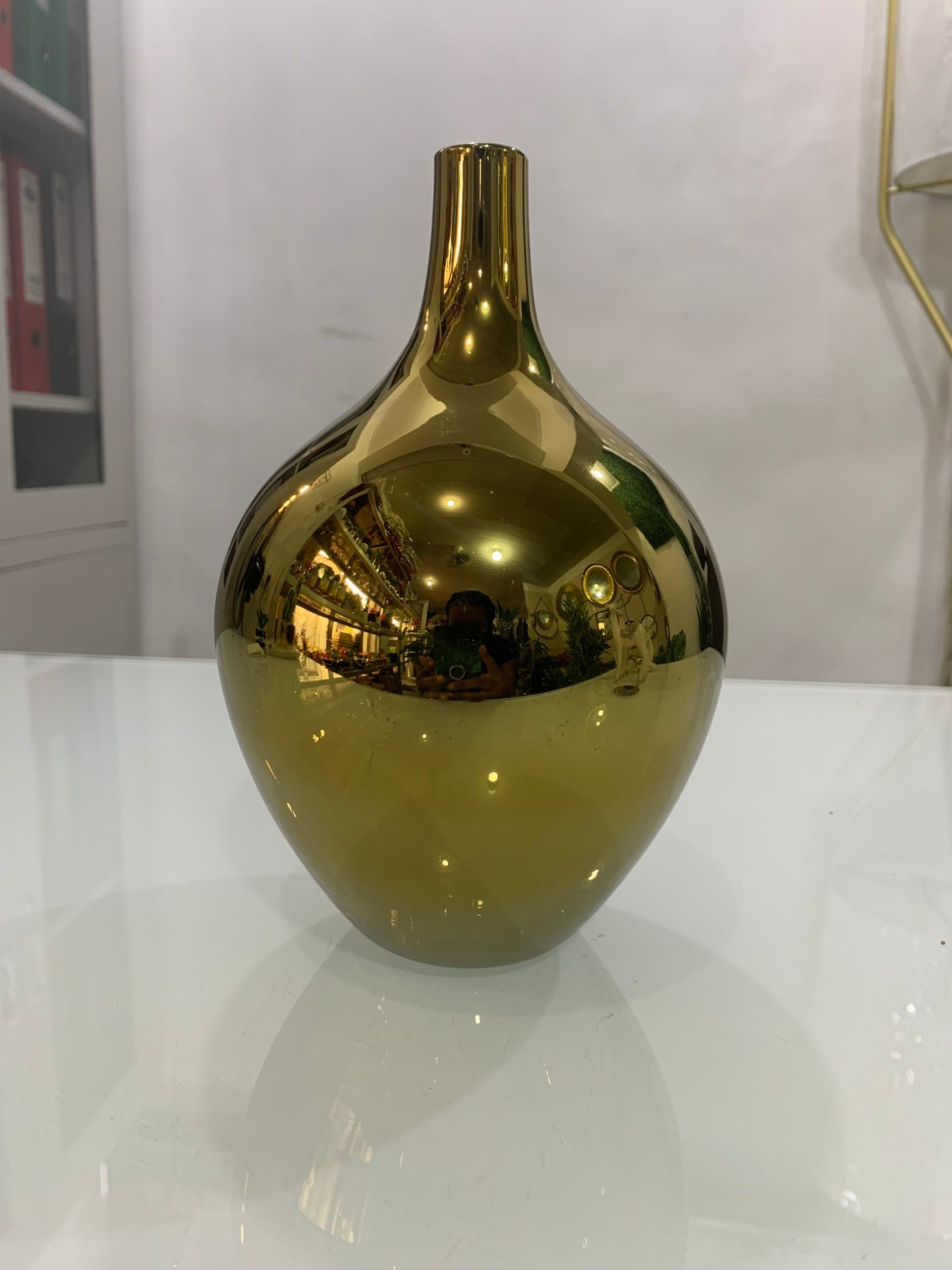 Gold Tear drop Vase