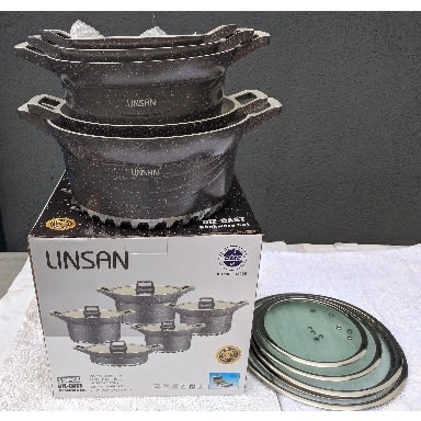 Linsan Die Cast Cookware Set-10 Pieces Home Office Garden | HOG-HomeOfficeGarden | HOG-Home.Office.Garden