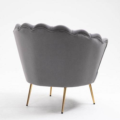 Costco Velvet Accent Chair With Metal Legs Home Office Garden | HOG-HomeOfficeGarden | HOG-Home.Office.Garden