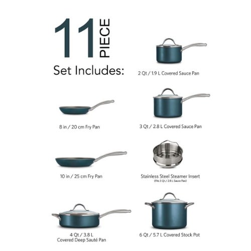 Tramontina: HOG-Ibi. Tramontina 11-nkan Nonstick Cookware Ṣeto