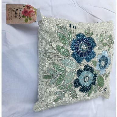 Primrose Vintage Hand-iṣọṣọ Beaded ohun ọṣọ jabọ irọri