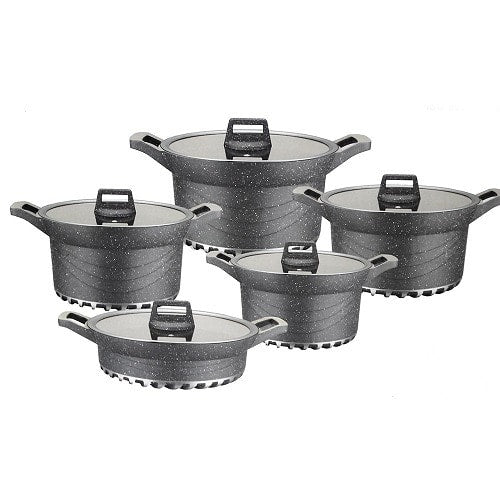 Linsan Die Simẹnti Cookware Ṣeto-10 nkan