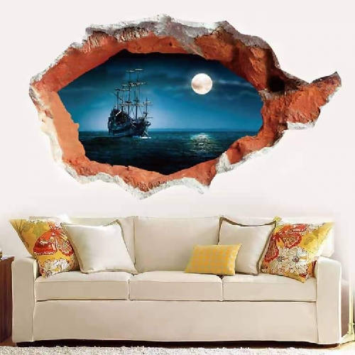 3D Colourful Art Decor Vinyl Wallpaper. @HOG - Home Office Garden Online Marketplace