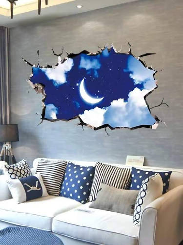 3D Colourful Art Decor Vinyl Wallpaper. @HOG - Home Office Garden Online Marketplace