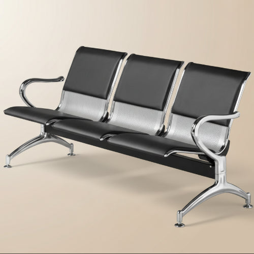 3 Seater Reception Bench-Partly Leather. @HOG - Home Office Garden Online Marketplace