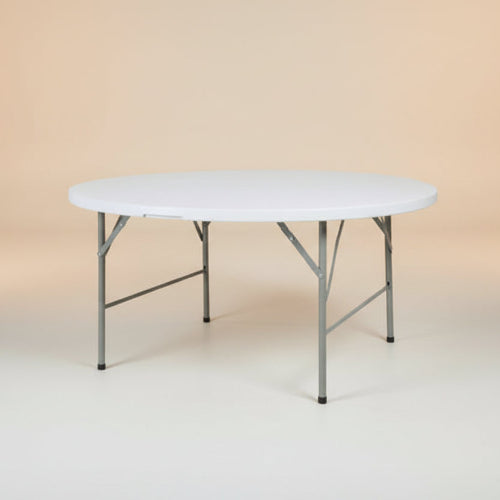 4-Feet Round Plastic Folding Table. @HOG - Home Office Garden Online Marketplace
