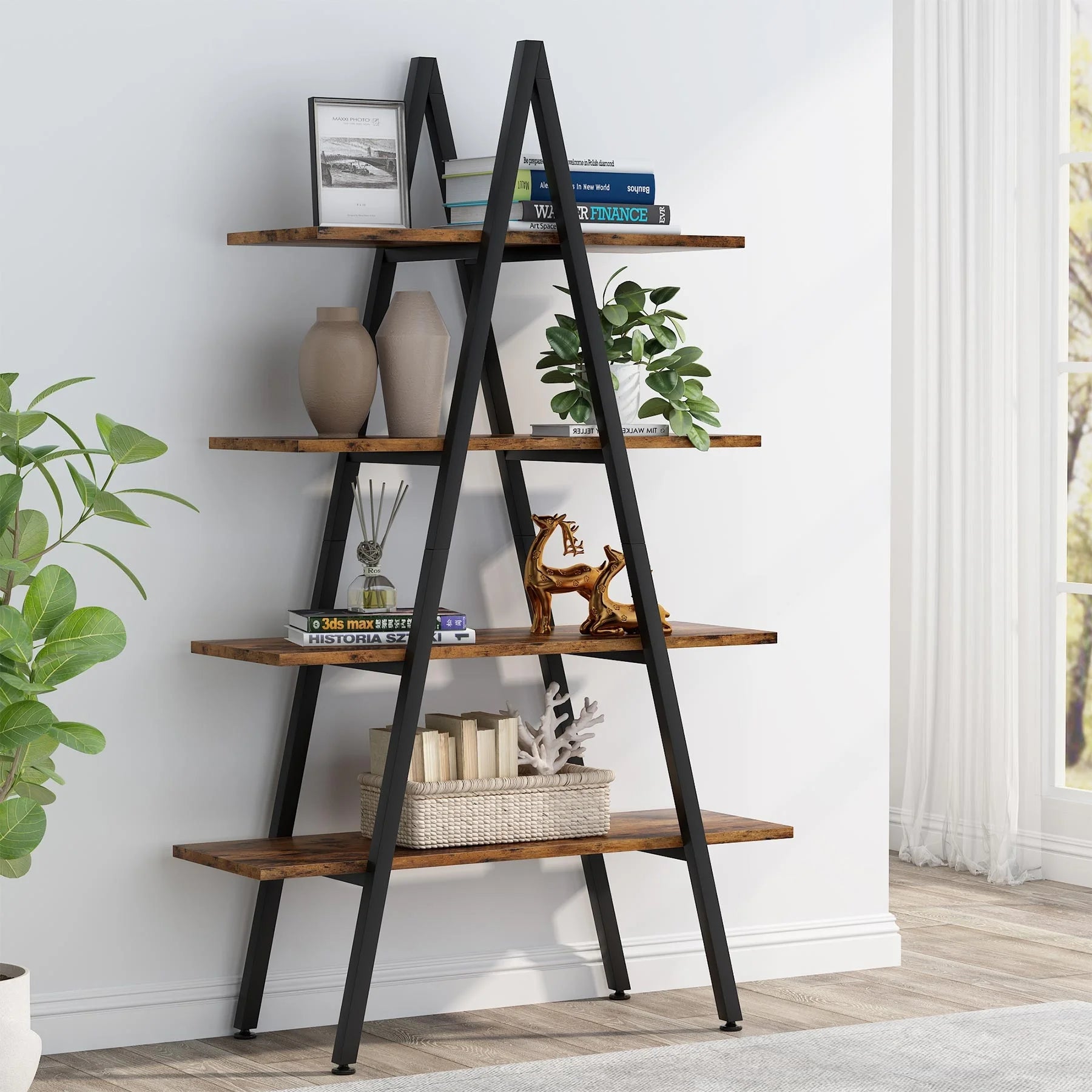 4-Tier-Bookshelf Home Office Garden | HOG-HomeOfficeGarden | online marketplace