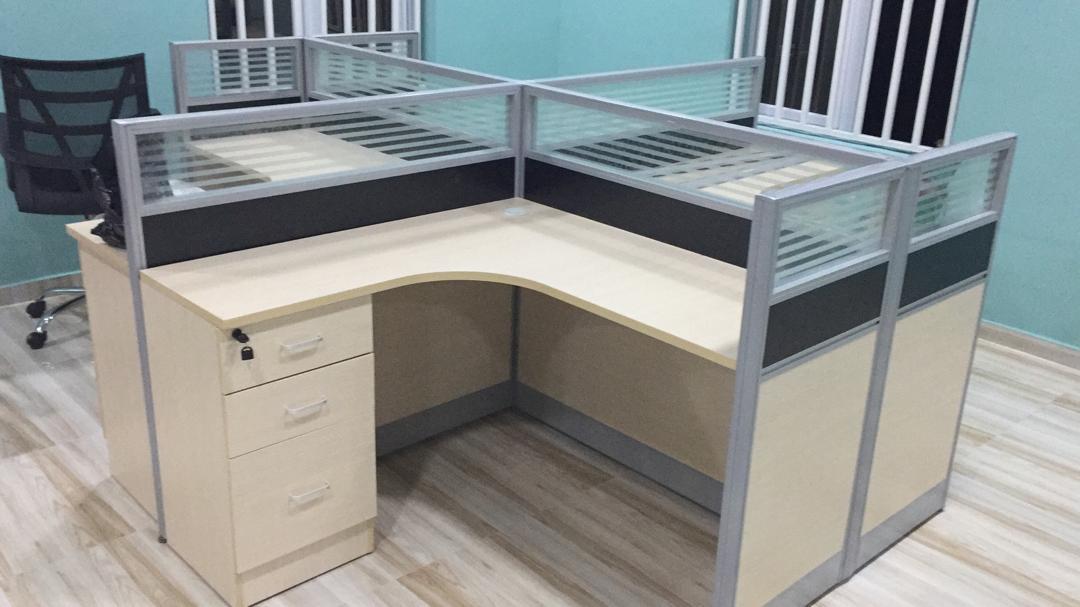 4 Seater Cubicles Workstation Home Office Garden | HOG-HomeOfficeGarden | HOG-Home.Office.Garden