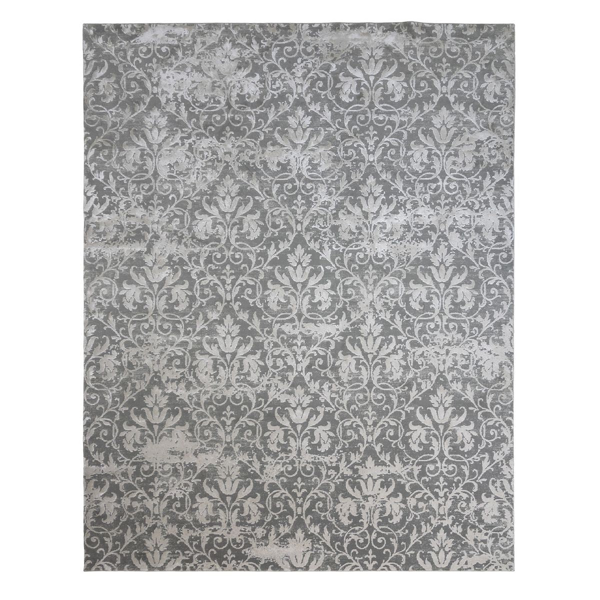 Aurora Collection Chartres Gray Ivory Rug - 6ft 4in X 9ft 6in (195cm X 290cm) HOG-Home Office Garden online marketplace.
