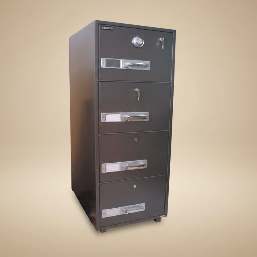 4 Drawer Fire Proof Safe + Dial Home Office Garden | HOG-HomeOfficeGarden | HOG-Home.Office.Garden